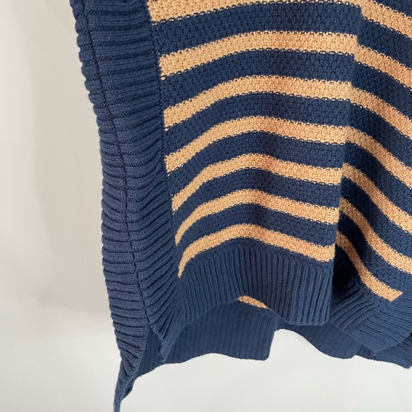 Madewell NWT Striped Pickford chunky knit boxy oversized pullover sweater - Picture 5 of 10